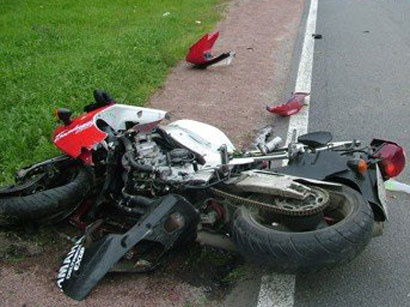 Zaqatalada motosiklet sürücüsü yol qəzasında öldü