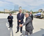 Президент Азербайджана заложил основание бульвара Белого города в Баку 