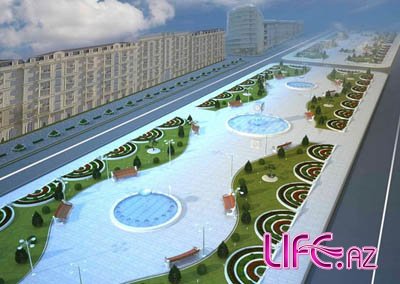 В центре Баку создают еще один большой парк [Фото]