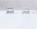 Qusara qar yağdı, yollar iflic oldu (FOTO)