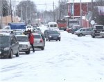 Qusara qar yağdı, yollar iflic oldu (FOTO)